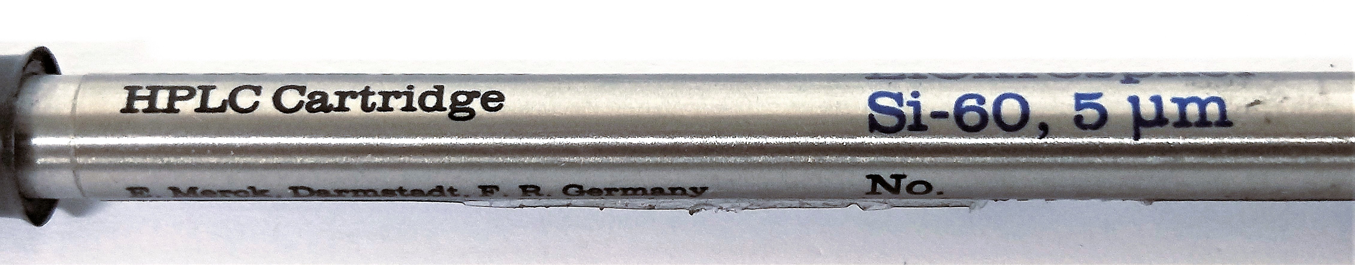 Used Merck LiChrospher Si-60 (LiChroCART 125-4) HPLC Cartridge (12.5cm x 4mm x 5µm)