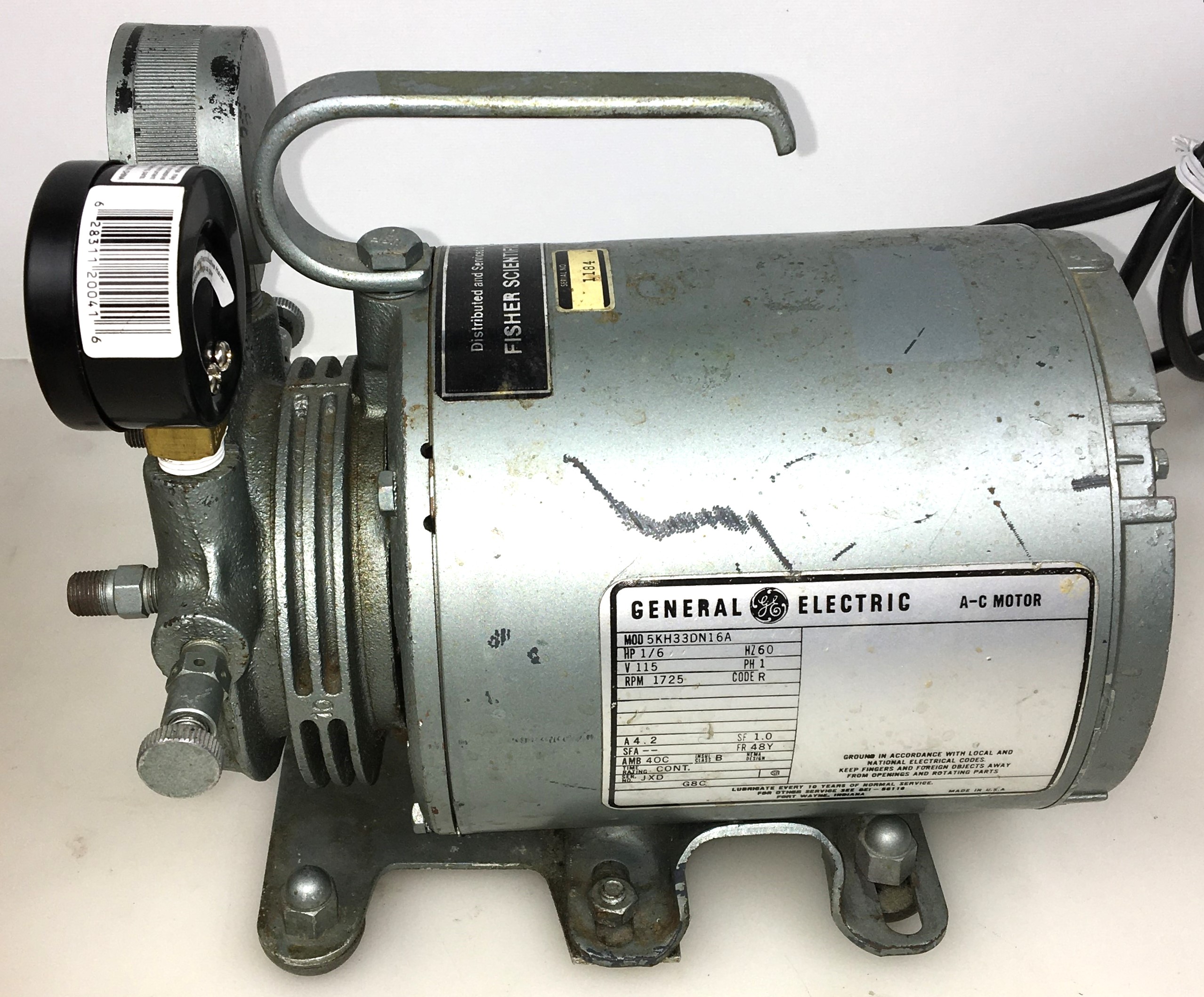 Used Gast G8C Oil-Free Rotary Vacuum Pump