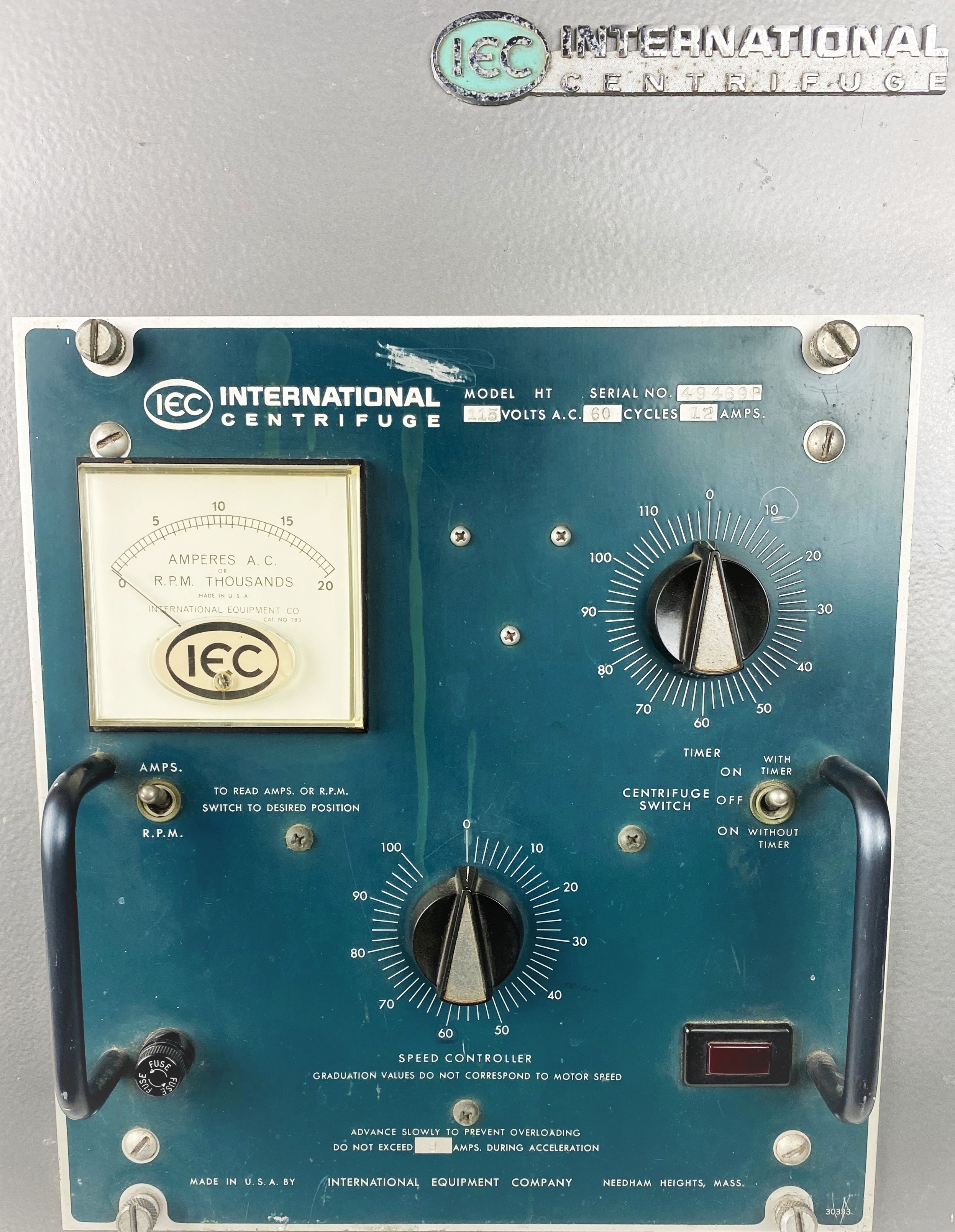 Used IEC HT High-Speed Centrifuge with IEC 856 Rotor (8 x 50mL)