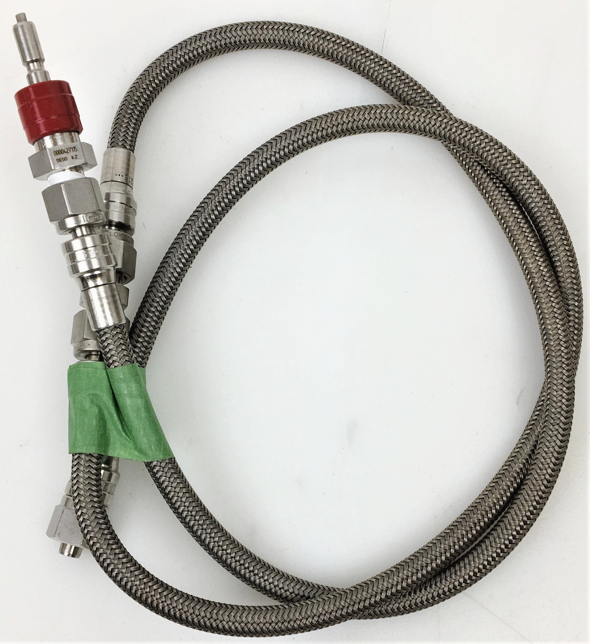 Used Swagelok Quick-Connect Body with Stainless Steel 1/8" Tubing