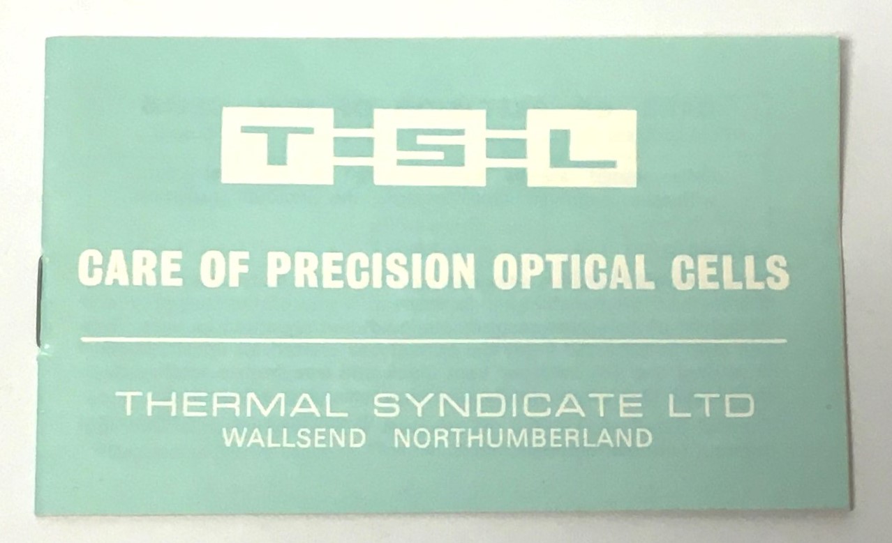 Used TSL 1904051 Spectrosil Precision Quartz Micro Cuvette with Stopper