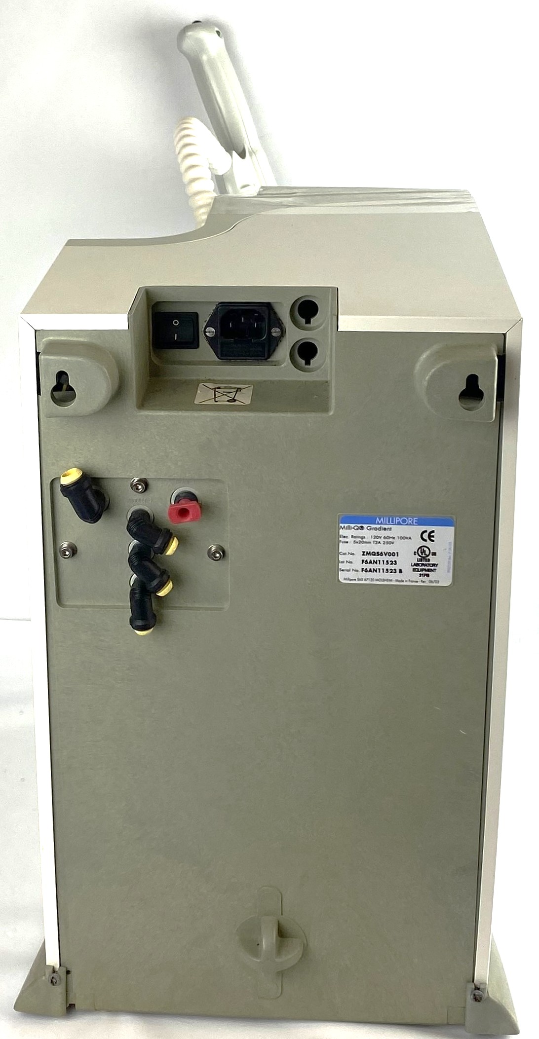 Used Millipore Milli-Q Gradient A10 Water Purifier with Q-Pod Dispenser