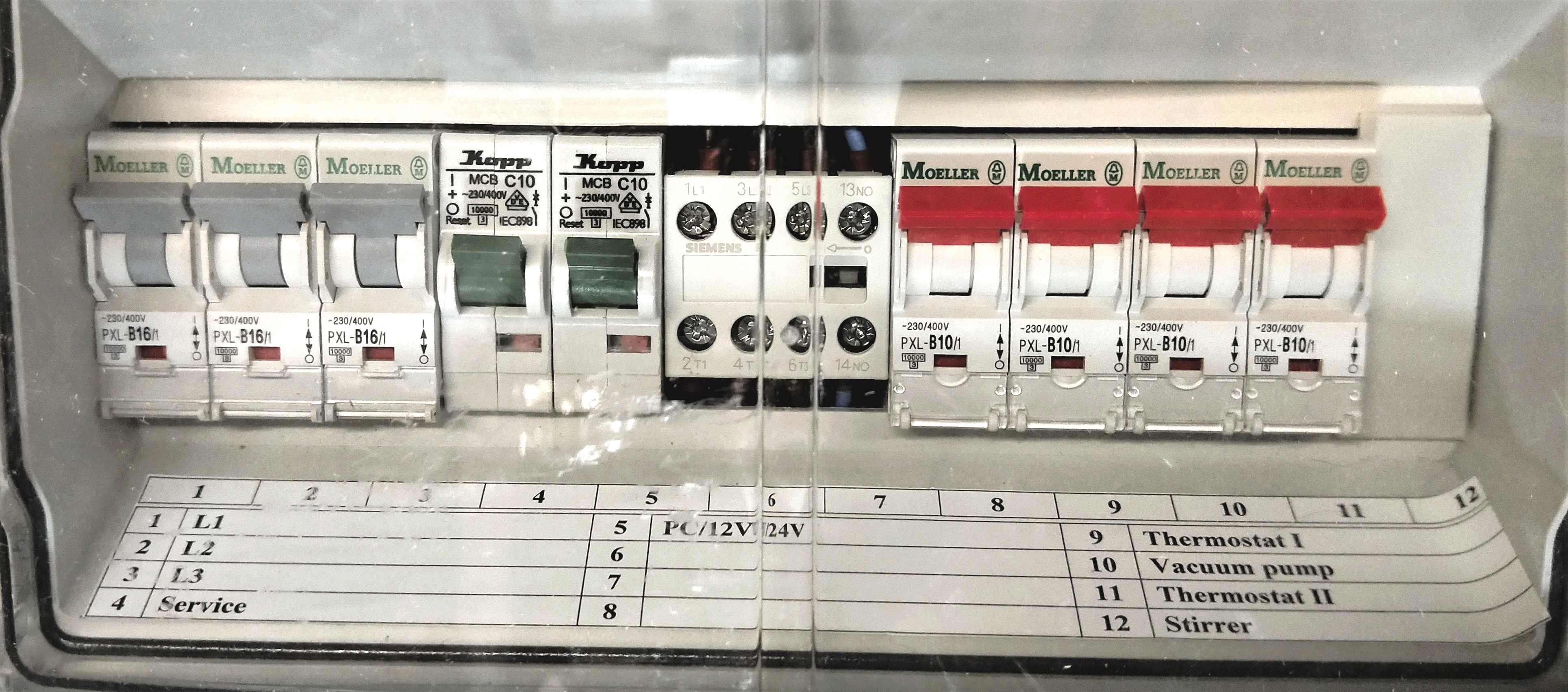 Used Eaton (Moeller) xPole Electrical Socket Box for Lab Distillations