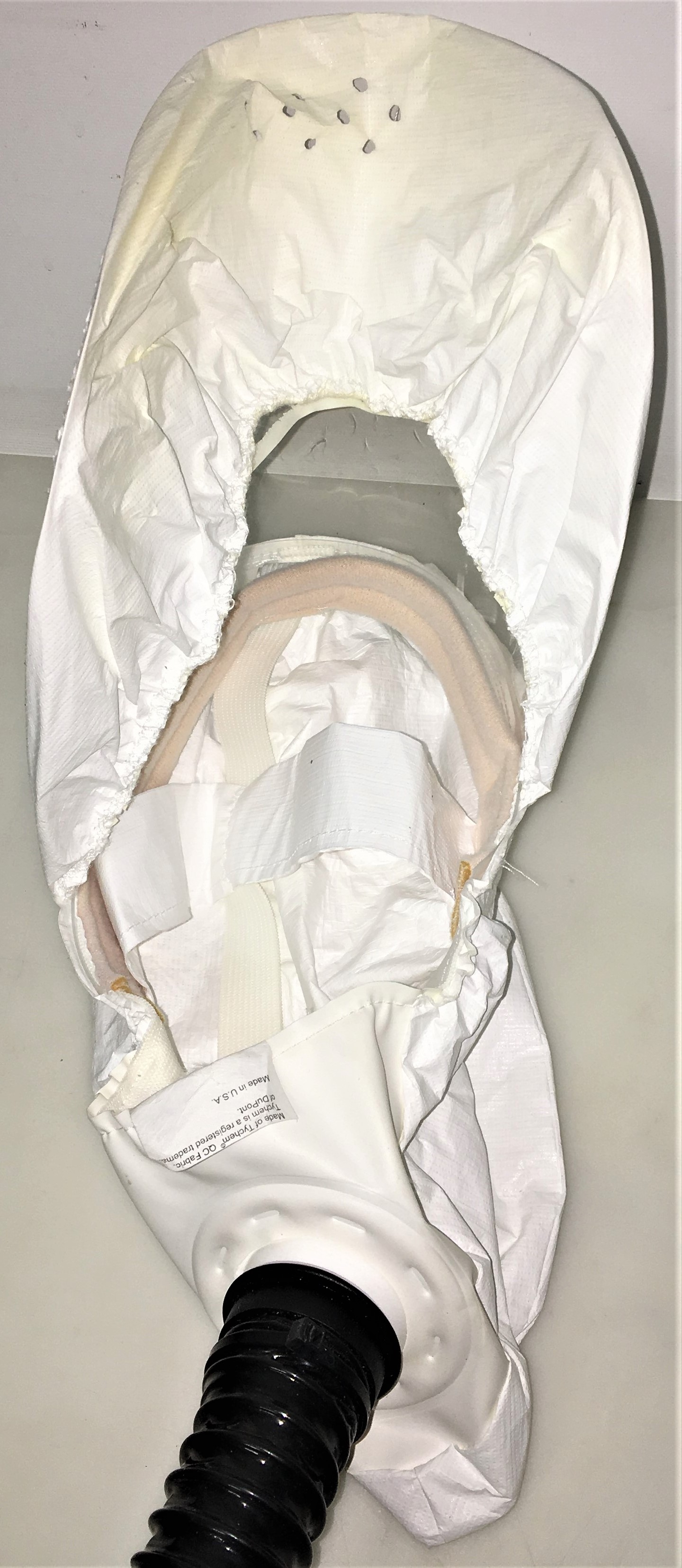 Used 3M Air-Mate HEPA Respirator (PAPR) Unit with Head Cover and Back Support