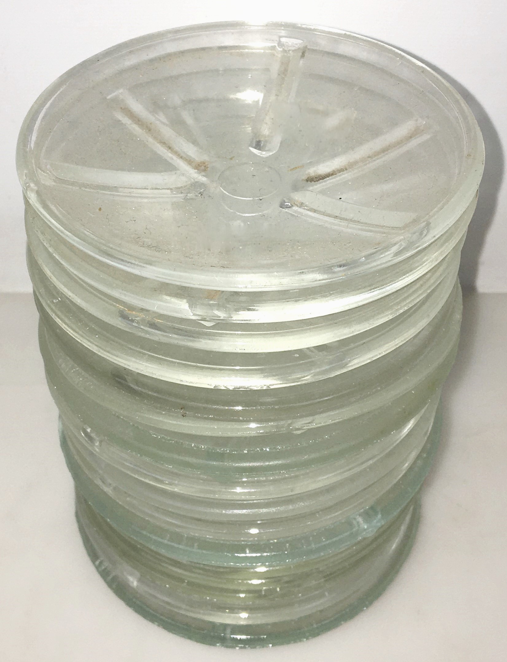 Used Fisher SpeedyVap Ribbed Watch Glass - Beaker Cover (90mm)