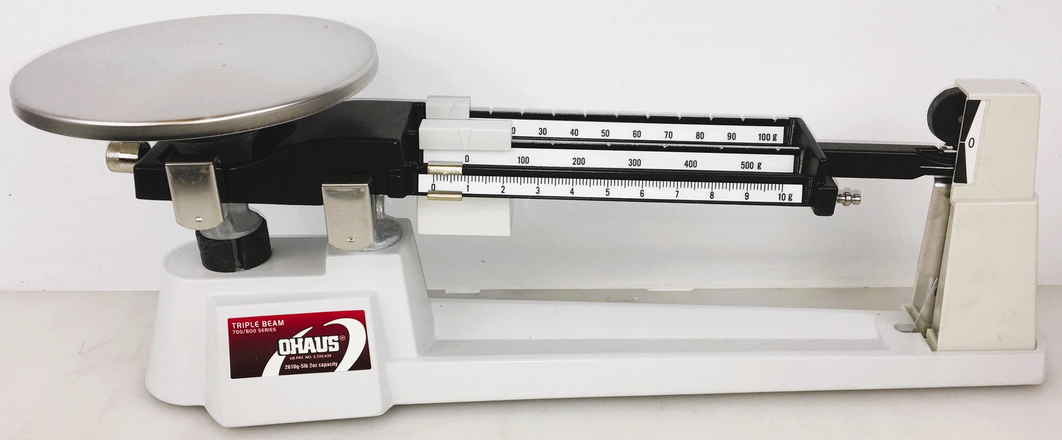 New Open Box Ohaus 700-800 Series Triple Beam Balance (610g x 0.1g)