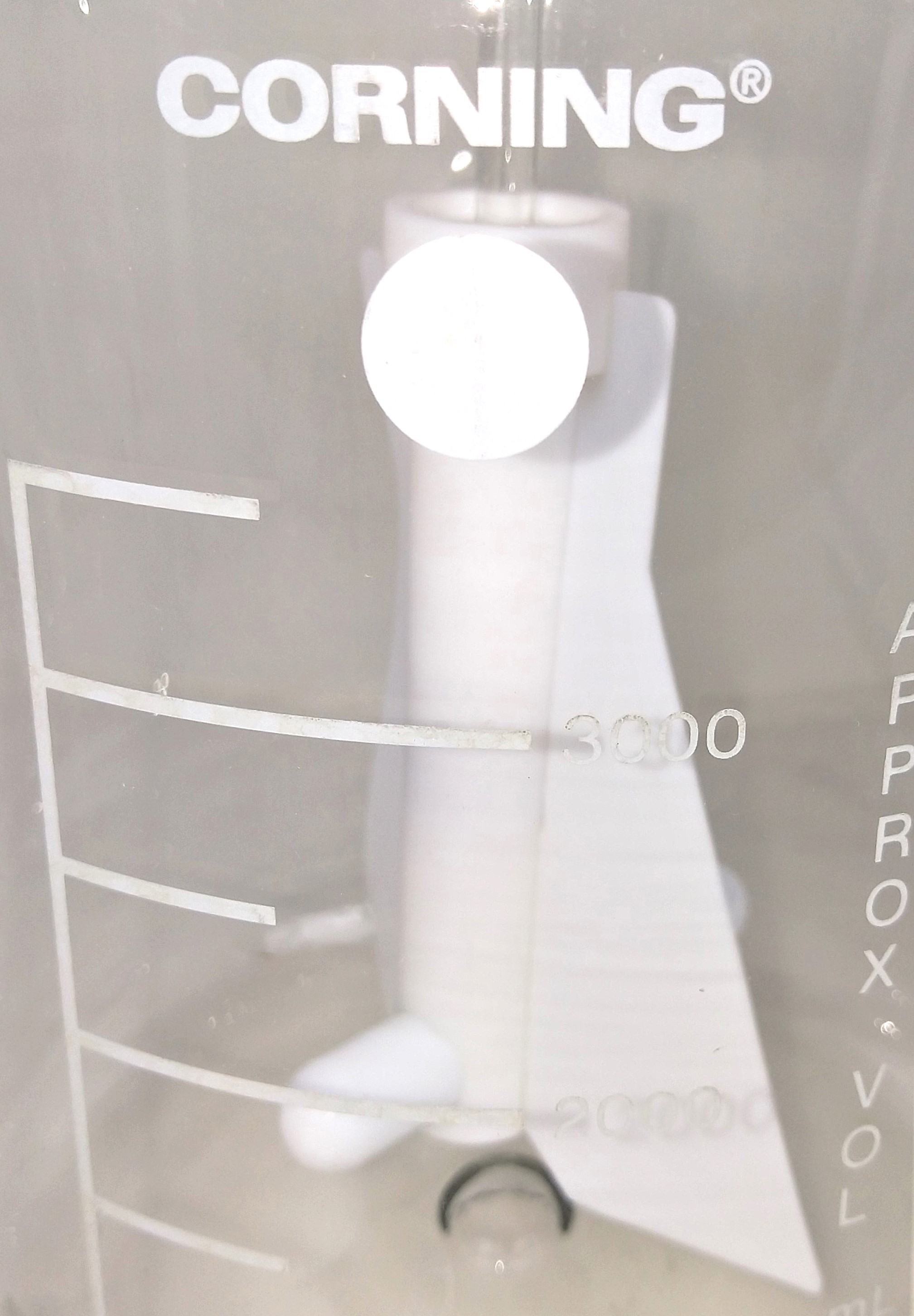Used Corning (Bellco) ProCulture 4502-3L Double Sidearm Spinner Flask (3000mL)