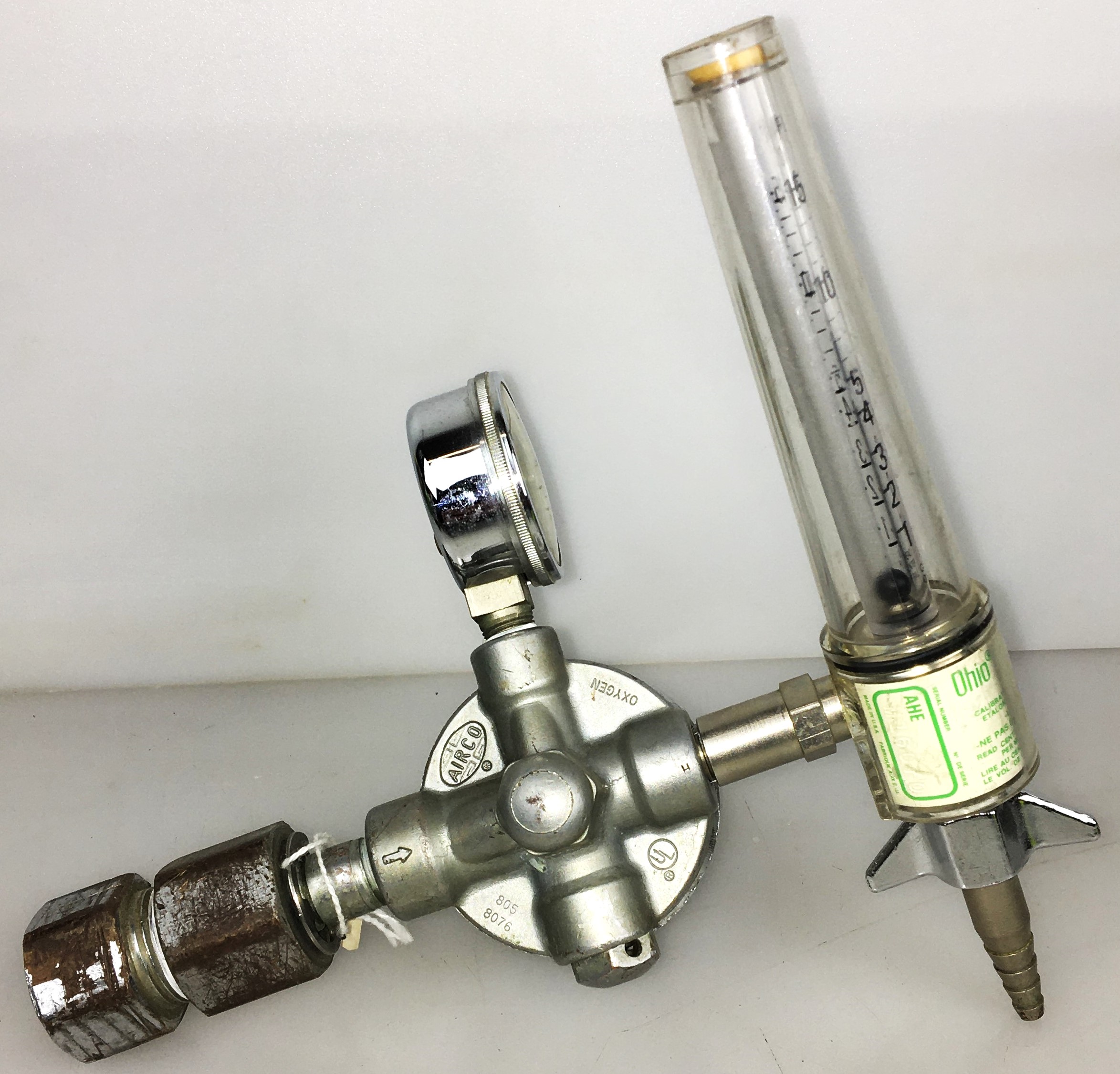 Used Ohio Medical 6700 Series Oxygen Flowmeter Regulator