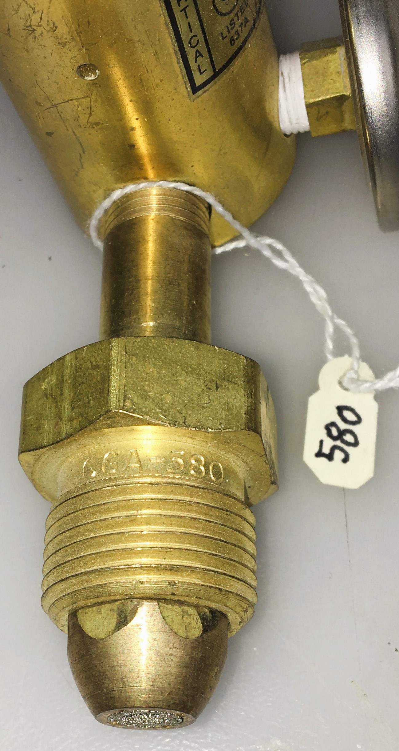 Used Prest-O-Lite R-33-FM-580 Regulator Flowmeter (CGA 580)