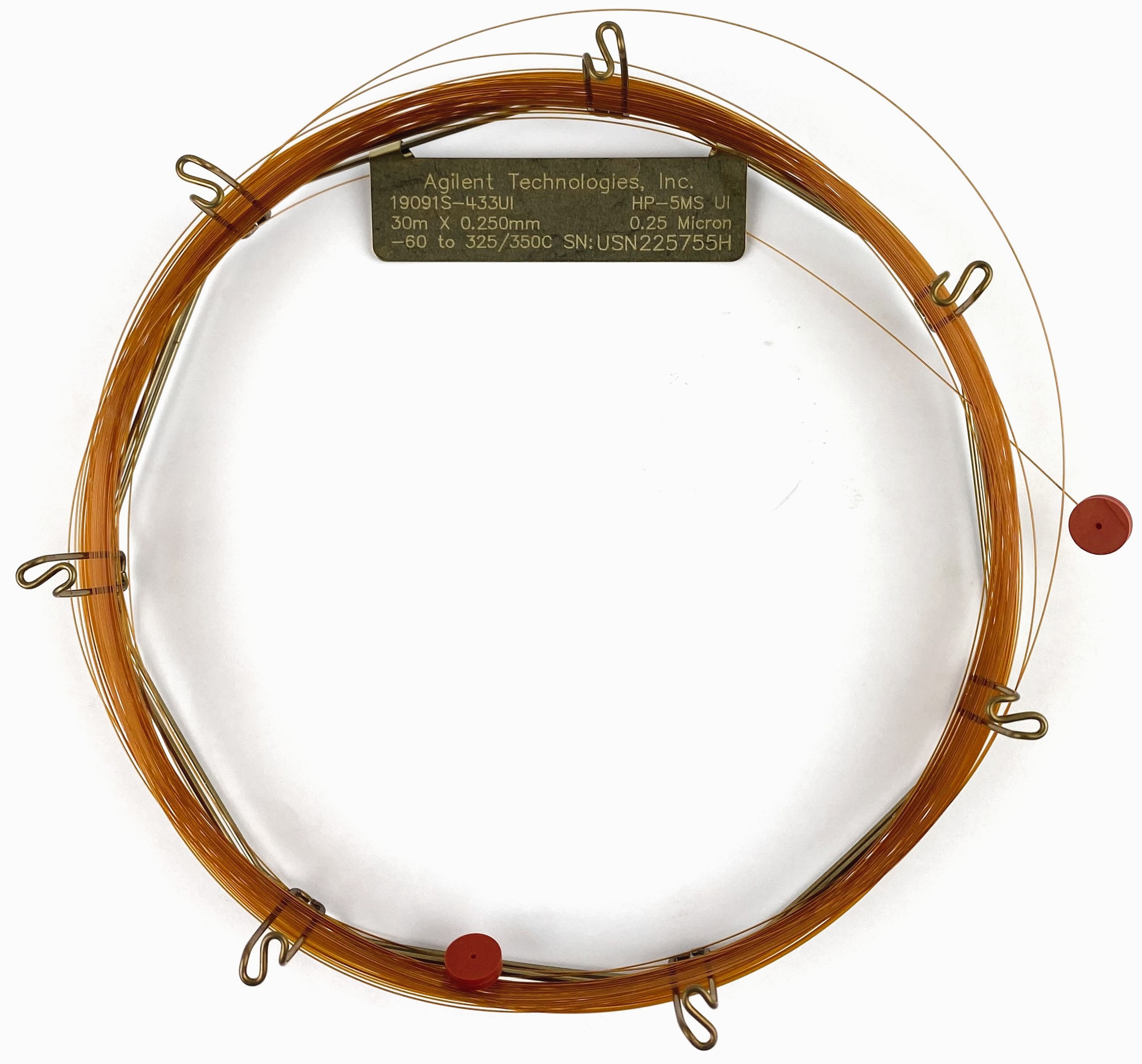 New Agilent HP-5MS UI (19091S-433UI) Capillary Column (30M x 0.25mm x 0.25µm)