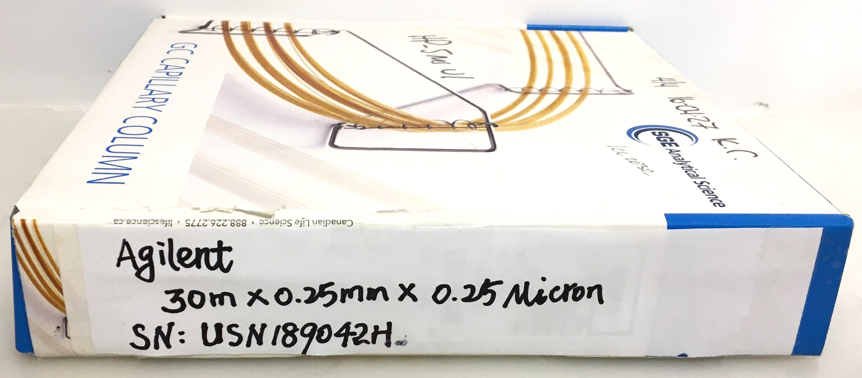 Used Agilent HP-5MS UI (19091S-433UI) Capillary Column (30M x 0.25mm x 0.25µm)