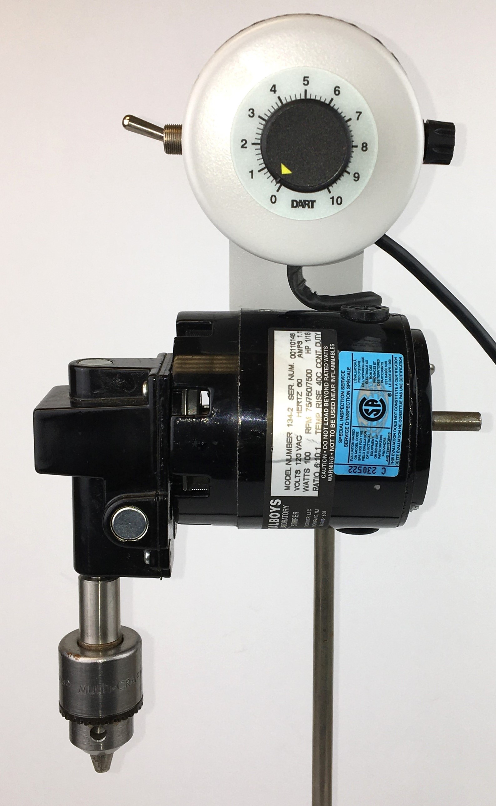 Used Talboys 134-2 Overhead Stirrer with Impeller and Stand