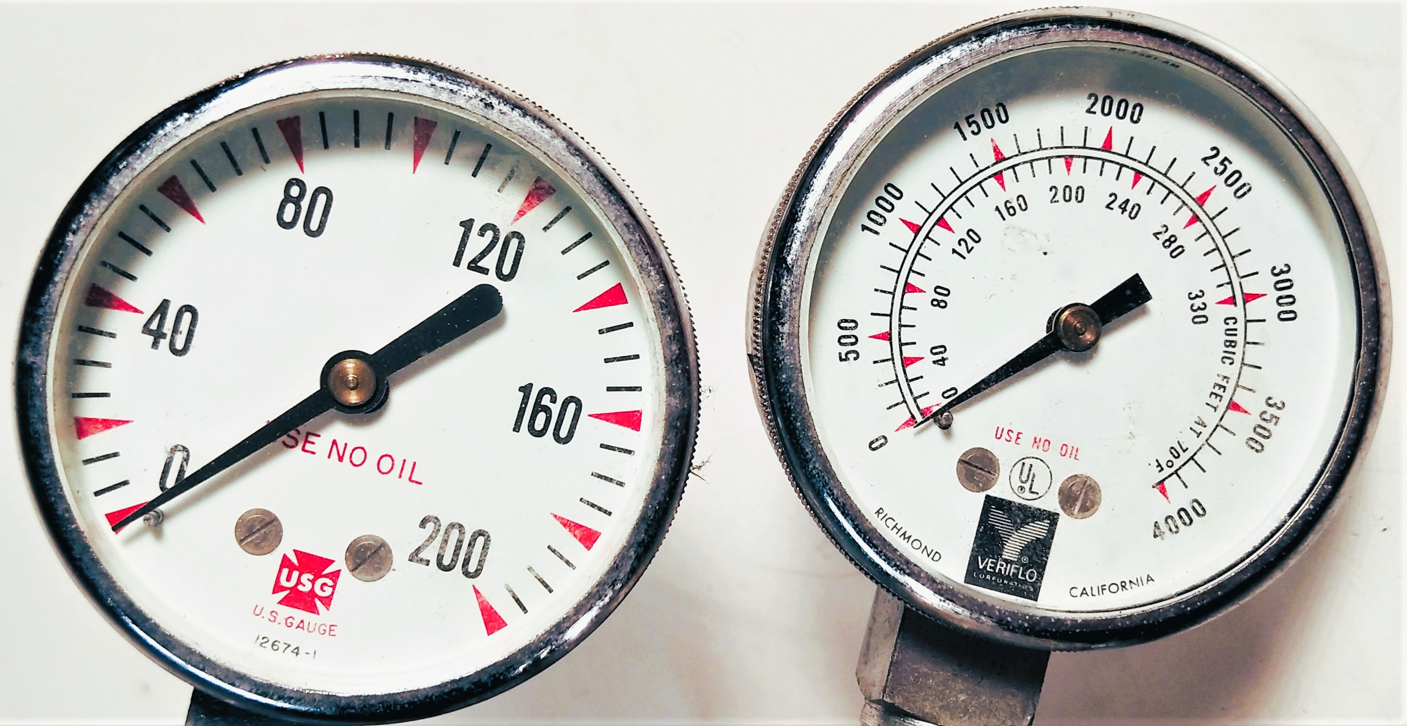 Used Veriflo Dual Stage Pressure Regulator (CGA 540)