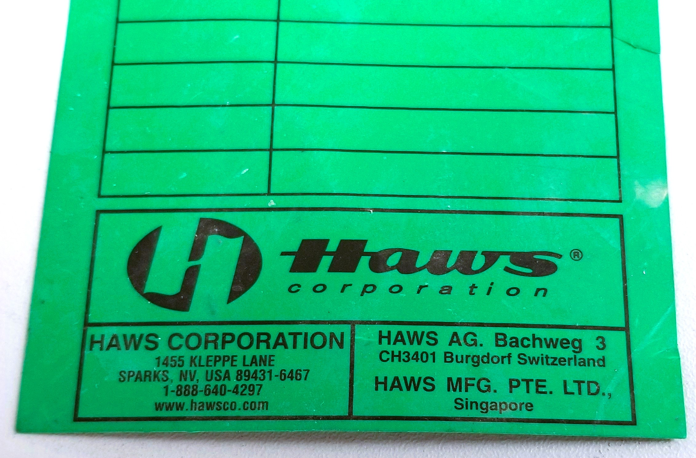 New Open Box Haws 7603 Eyewash Ball Valves for Portable Station