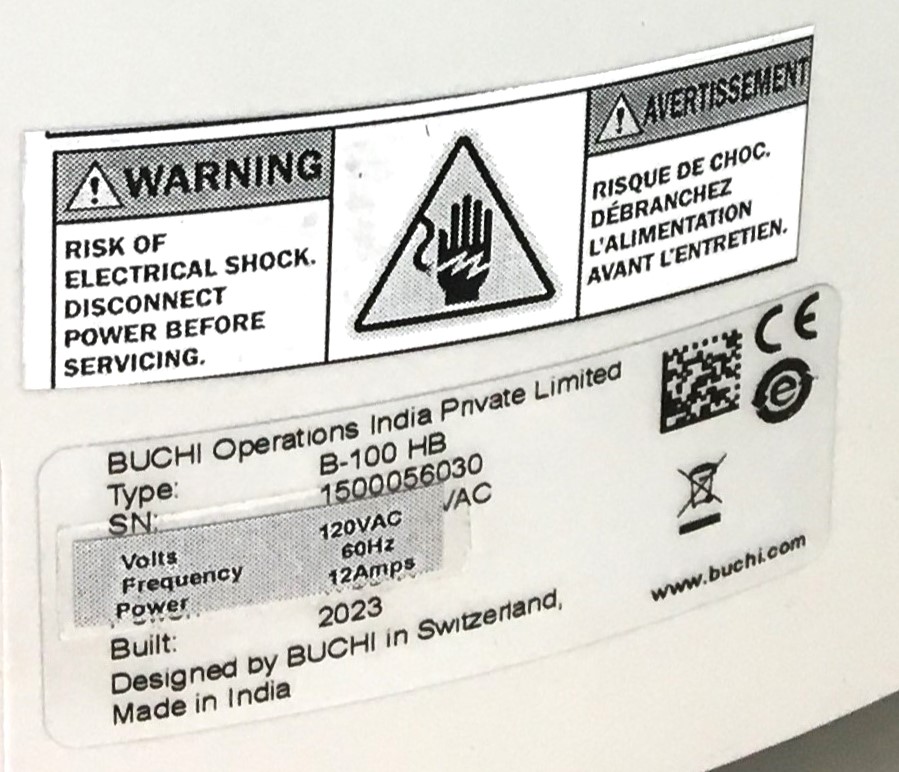 New Open Box Buchi Rotavapor R-100 Rotary Evaporator with B-100 Bath - COMPLETE