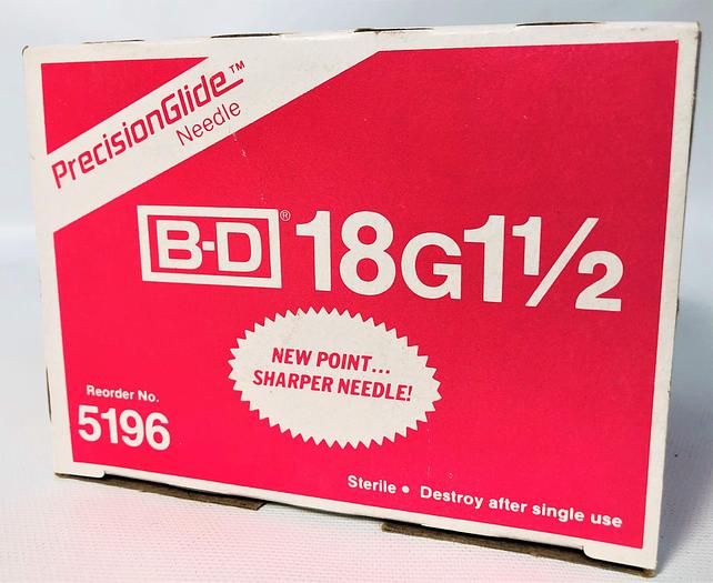 【期間限定値下げ】 New open box B-D 305196 PrecisionGlide Hypodermic Needles