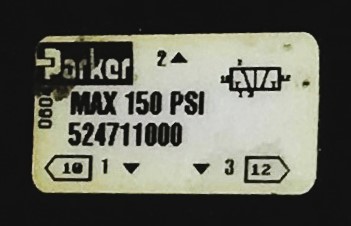 Used Parker Hannifin DirectAir 4 Series Manual Air Control Valve