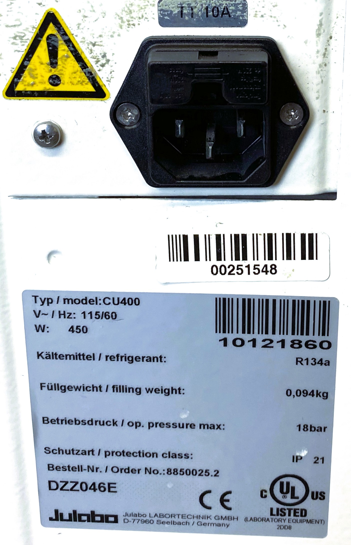 Used Julabo CU400 Refrigerated Circulator