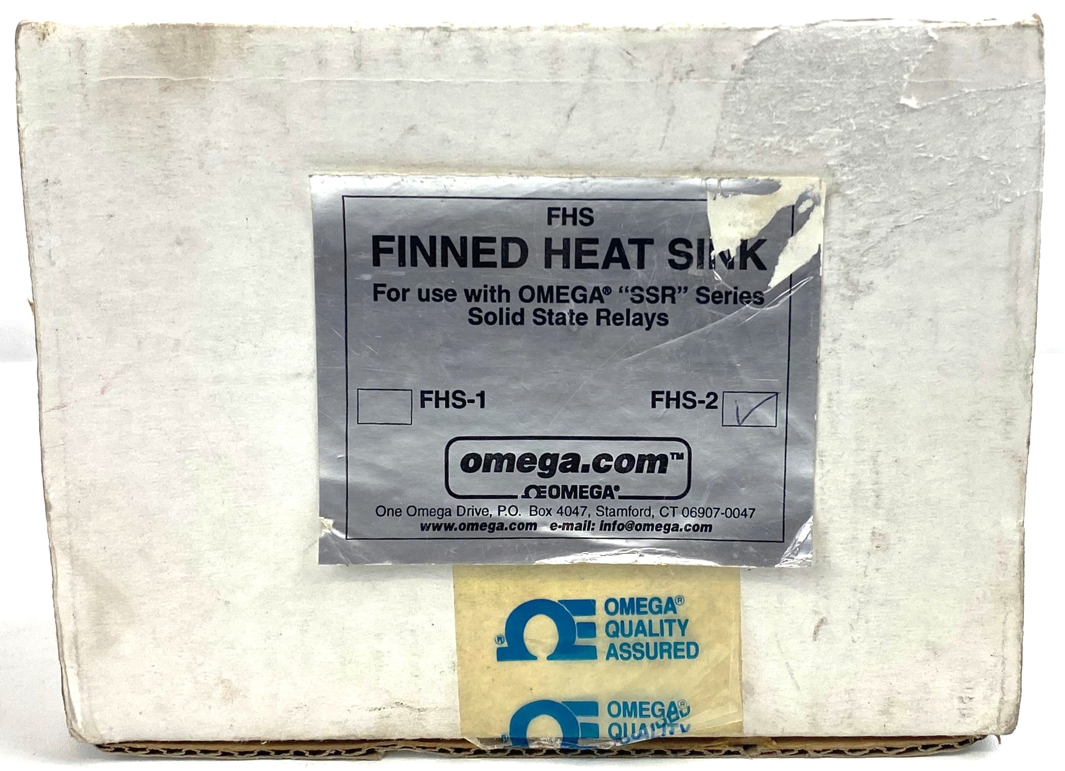 New Open Box Omega FHS-2 Finned Heat Sink for SSR Series Relay