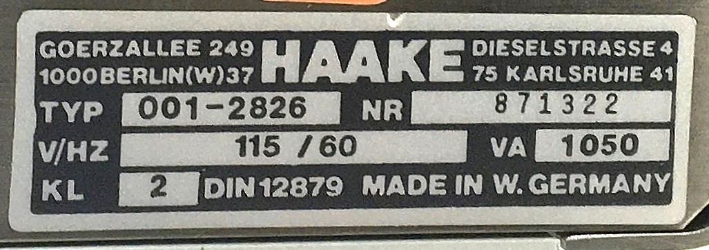 Used Haake D8-L Circulating Bath (3L)