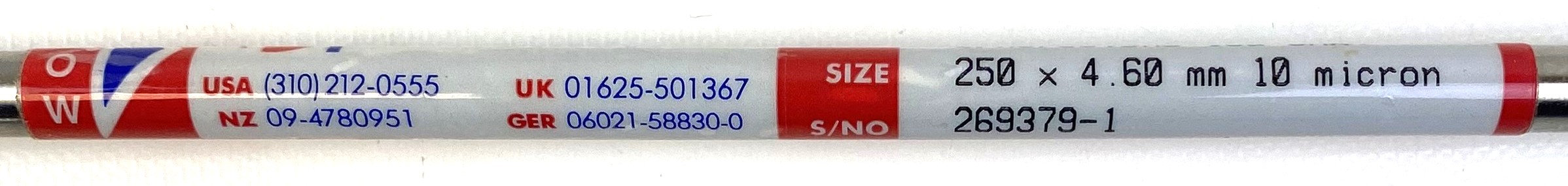 Used Phenomenex SphereClone SAX (00G-4160-E0) LC Column (25 cm × 4.6 mm x 10µm)
