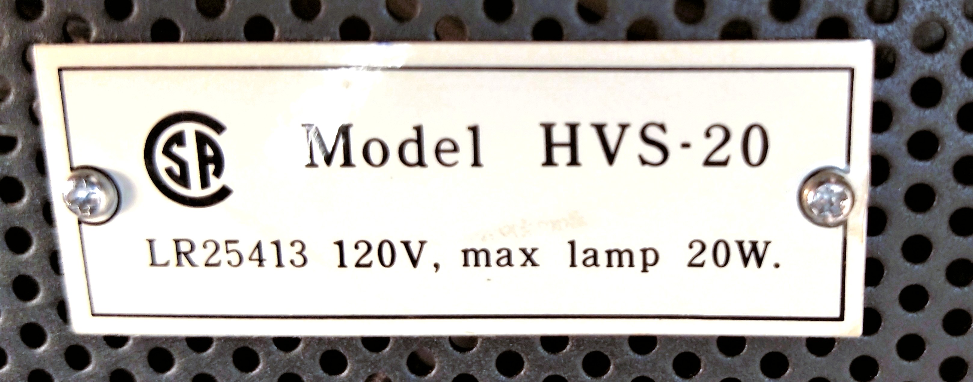 Used Cenco HVS-20 (T60918-33) Monocular Microscope with Illumination (40X to 400X)