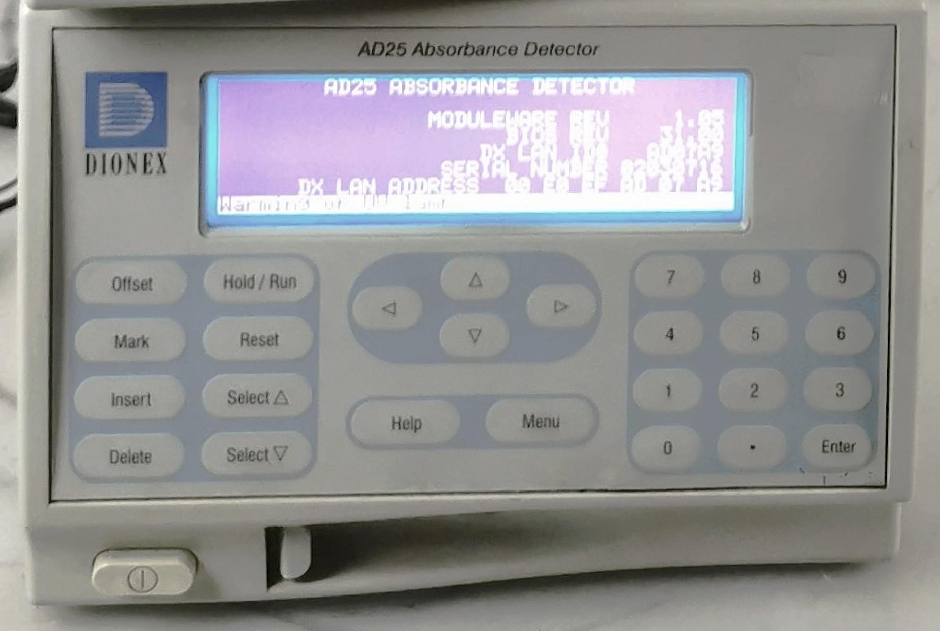 Used Dionex BioLC AD25 Absorbance Detector with DX-LAN