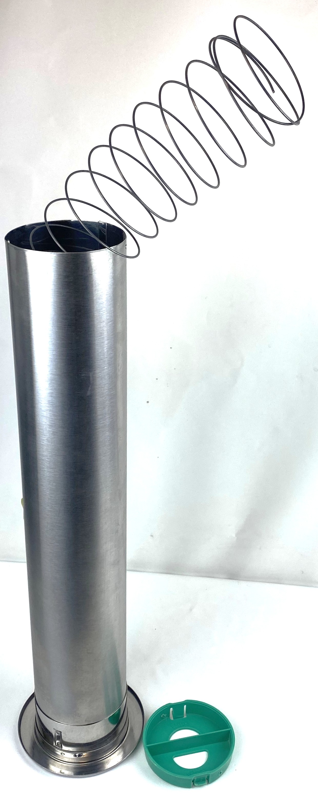 New Open Box Dispense-Rite ADJ-2S Stainless Steel In-Counter Cup Dispenser