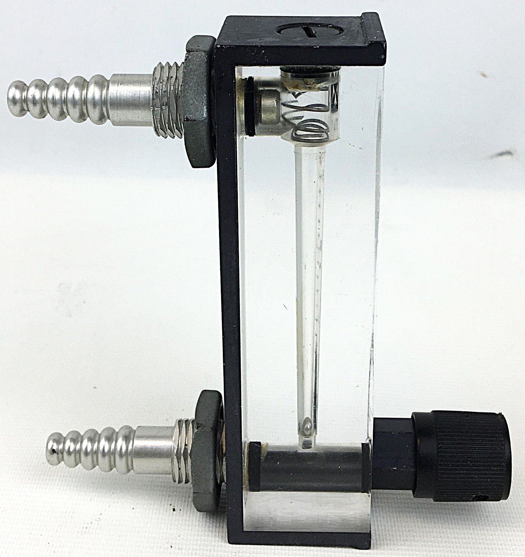 Used Key Instruments Model 2510 Acrylic Block Flowmeter (0–15 SLPM Air)