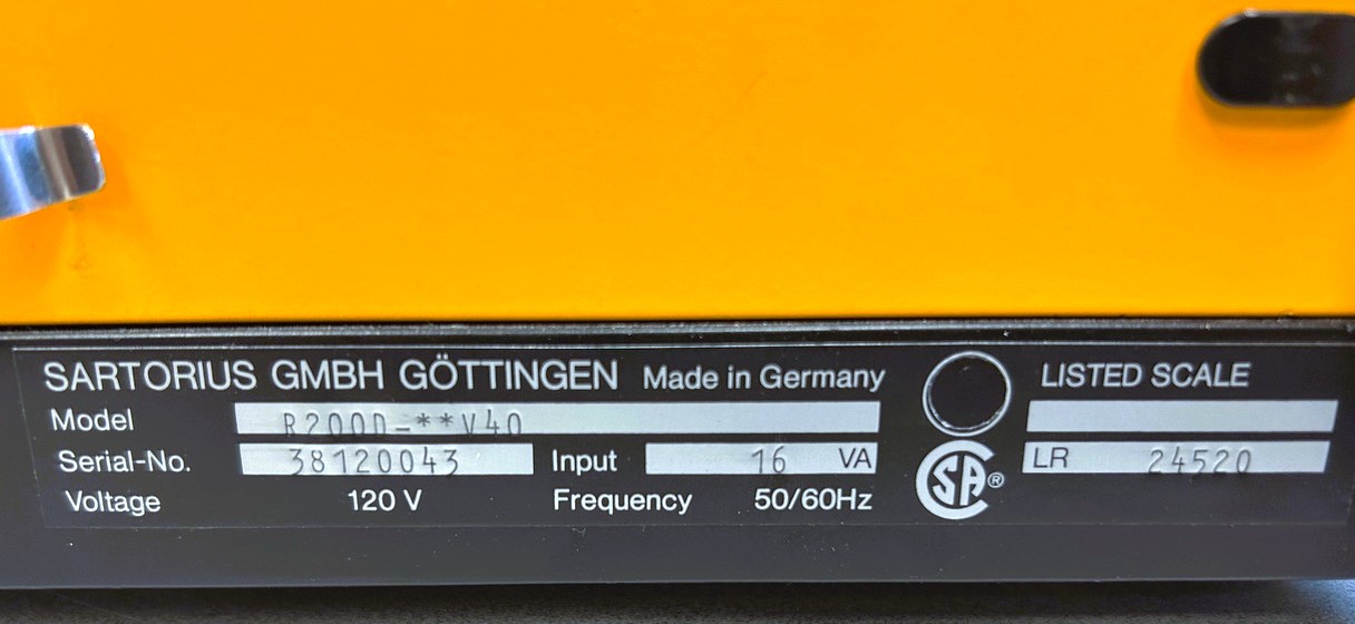 Used Sartorius R200D Delta-Range Analytical Balance (42g x 0.00001/205g x 0.00001g)