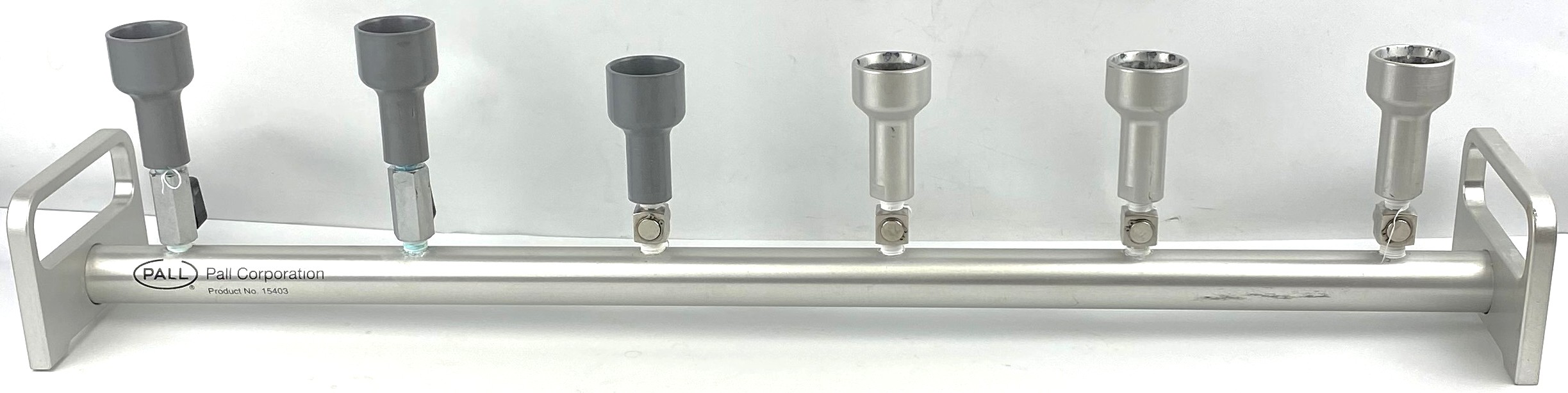Used Pall 15403 Aluminum 6-Place Vacuum Filtration Manifold System