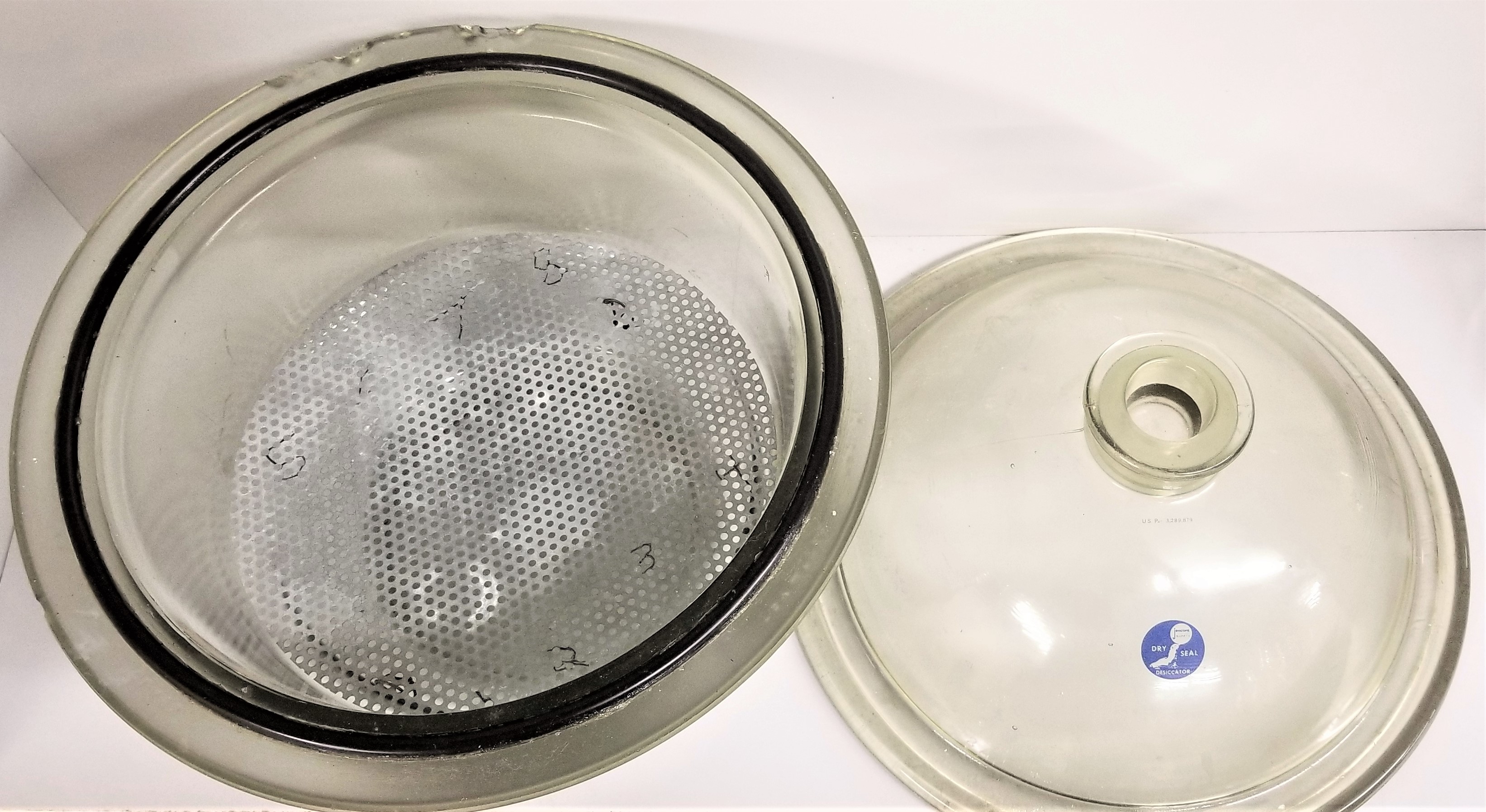 Used Jencons Dry Seal Glass Desiccator (254mm ID)
