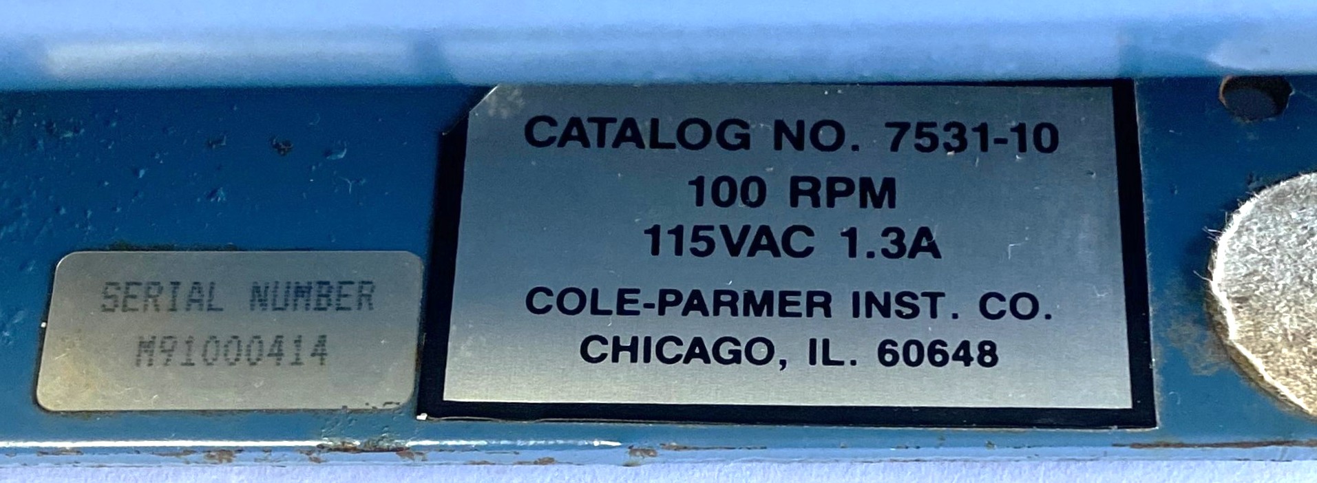 Used Cole-Parmer Masterflex L/S 7531-10 Peristaltic Pump with 7013 Pump Head