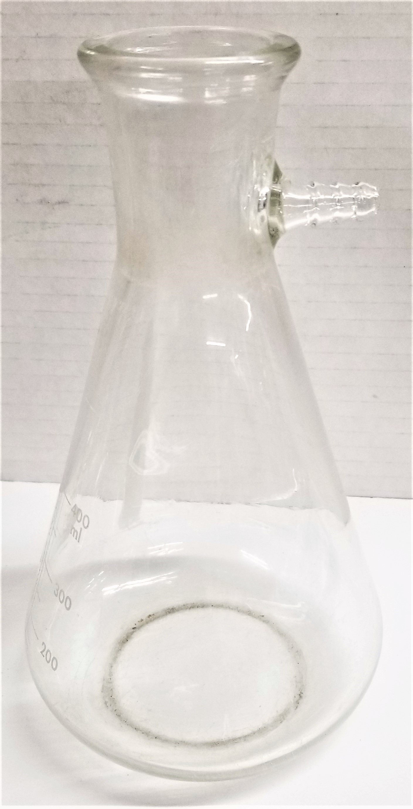 Used Corning PYREX 5340/Kimble KIMAX 27060 Heavy Wall Filtration Flask with Sidearm Tubulation - 500mL