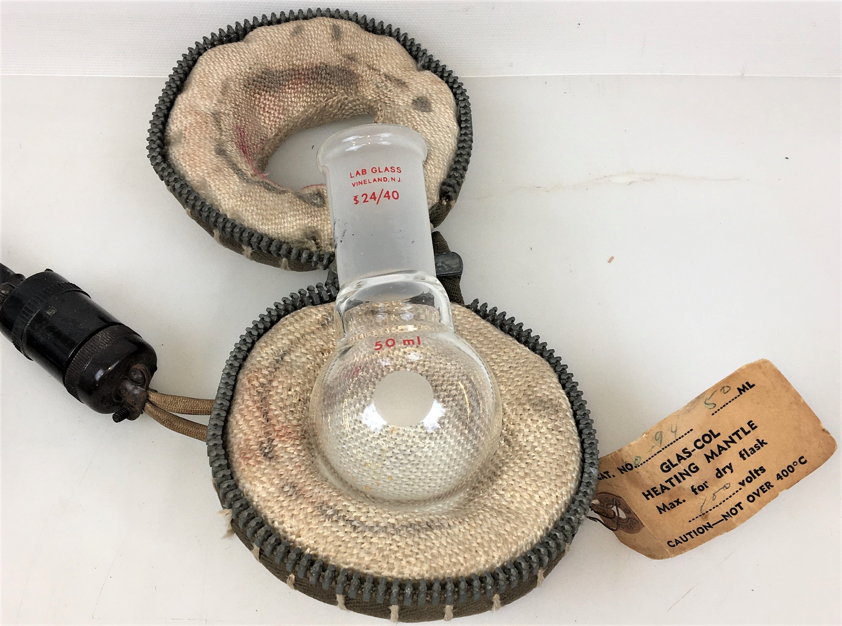 Used Glas-Col O394 Heating Mantle with Zipper Closure - 50mL