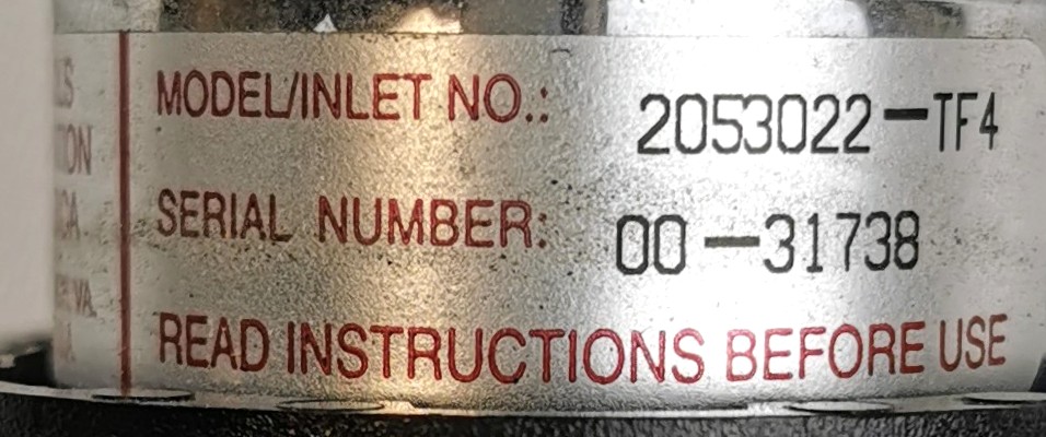 Used Liquid Air 2053022-TF4 Stainless-Steel Pressure-Reducing Regulator