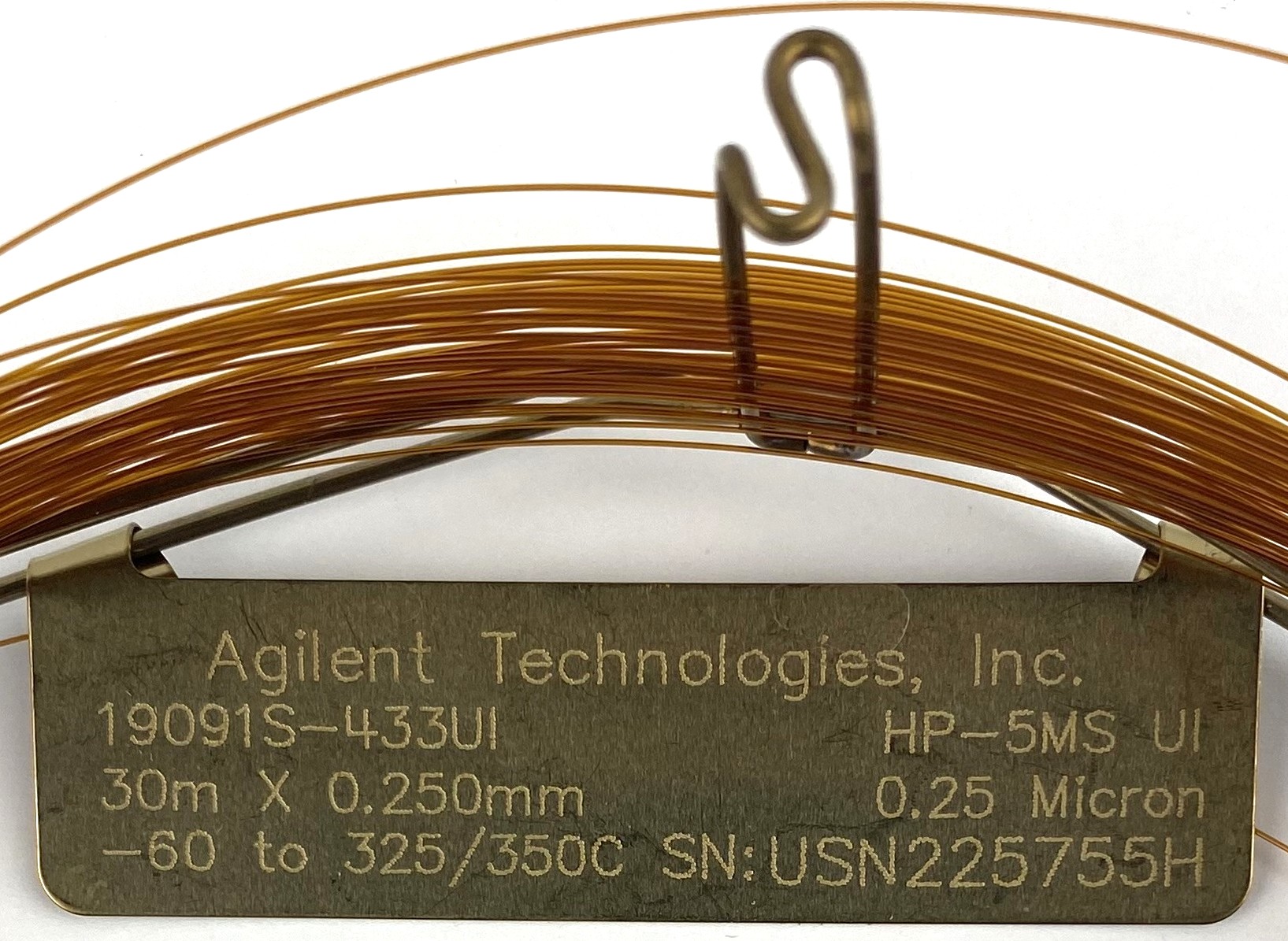 New Agilent HP-5MS UI (19091S-433UI) Capillary Column (30M x 0.25mm x 0.25µm)