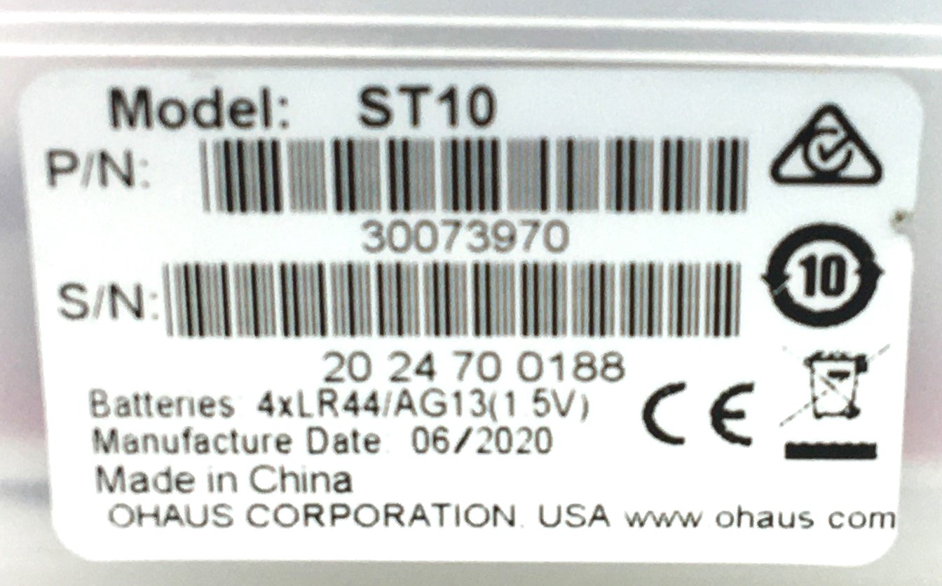 New Open Box Ohaus Starter ST10 Waterproof pH Pen Meter