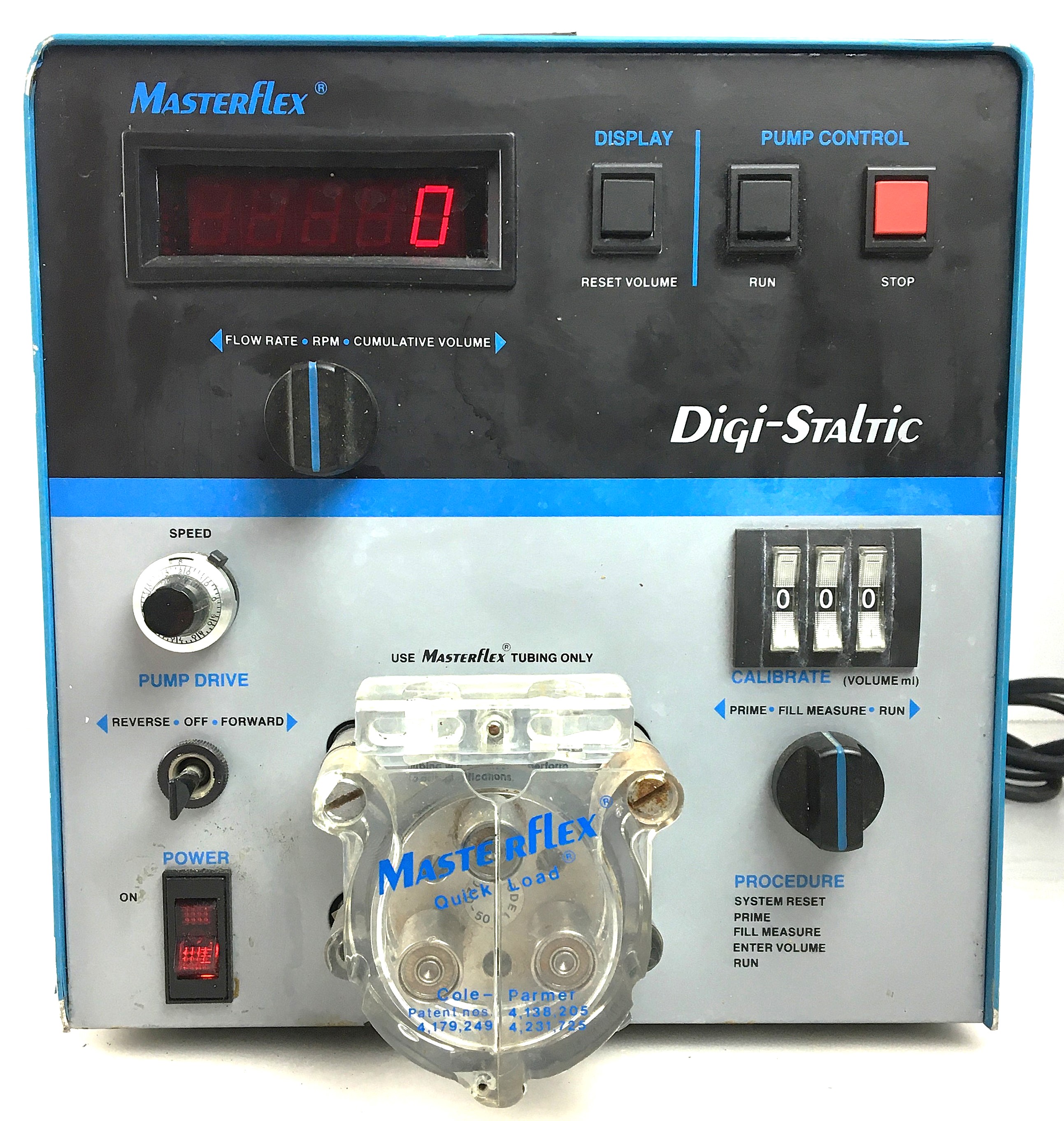 Used Cole-Parmer Masterflex DigiStaltic 7525-00 Peristaltic Pump