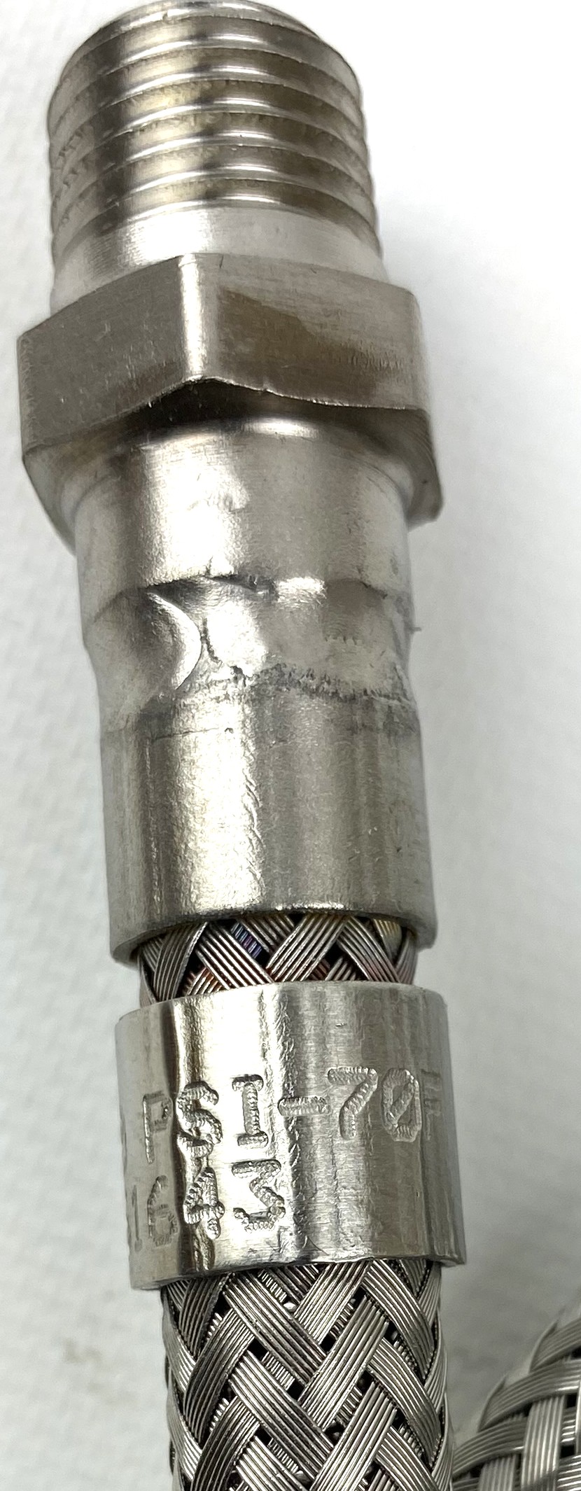 New Open Box Swagelok FX Series Double-Braided High Pressure Metal Hose