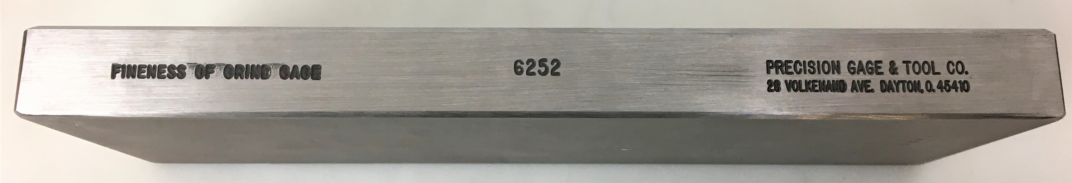 Used Precision Gage & Tool 6252 Fineness of Grind Gage - 0 to 50 Micron