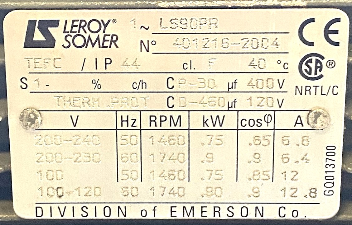 Used Varian (Agilent) DS 602 Rotary Vacuum Pump with Varian Oil Filter (17.6cfm)