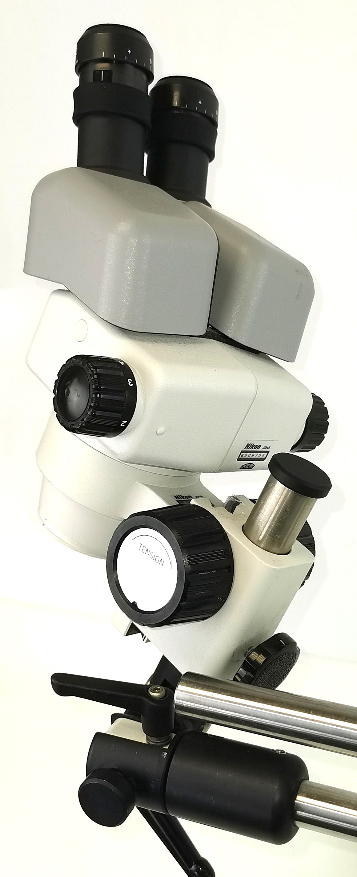 Used Nikon SMZ660 Stereo Zoom Microscope on Boom Stand