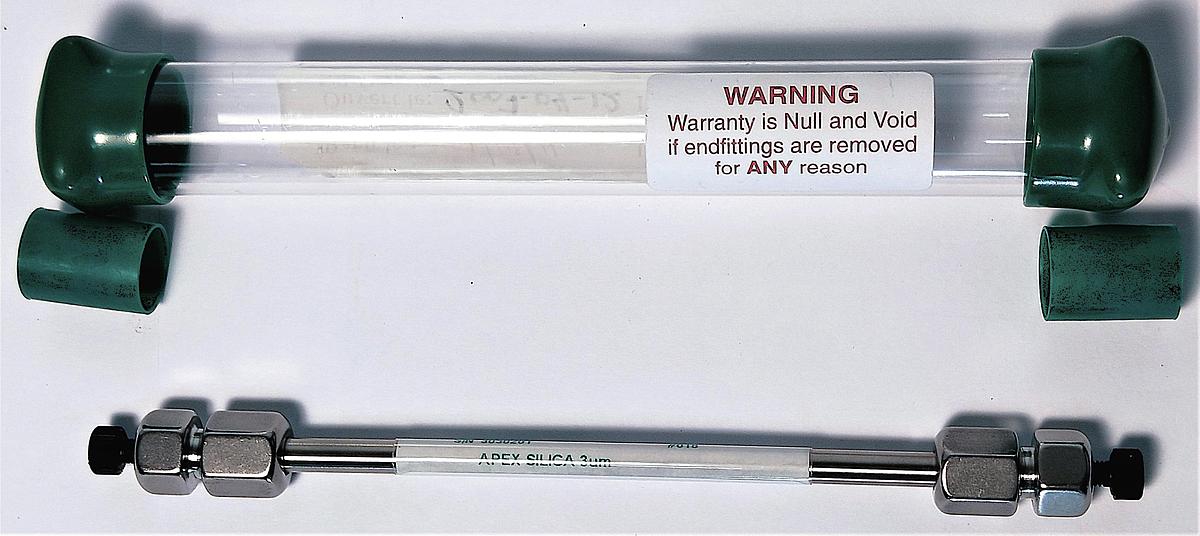 Used HiChrom Apex Silica 4M15303 HPLC Column (15 cm × 4.6 mm x 3µm)