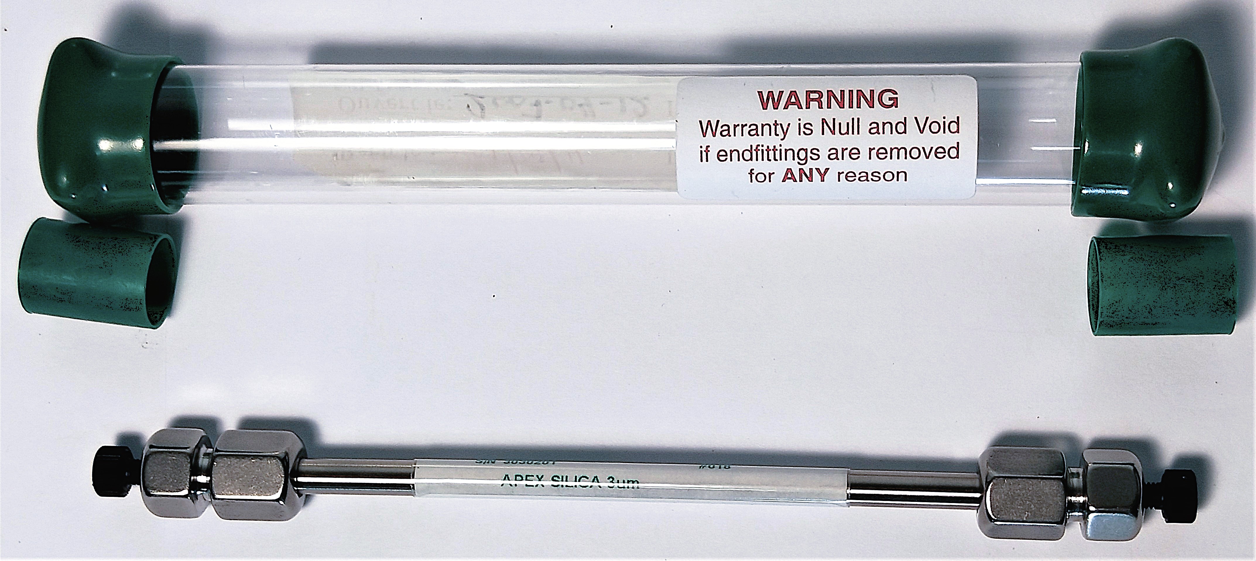 Used HiChrom Apex Silica 4M15303 HPLC Column (15 cm × 4.6 mm x 3µm)