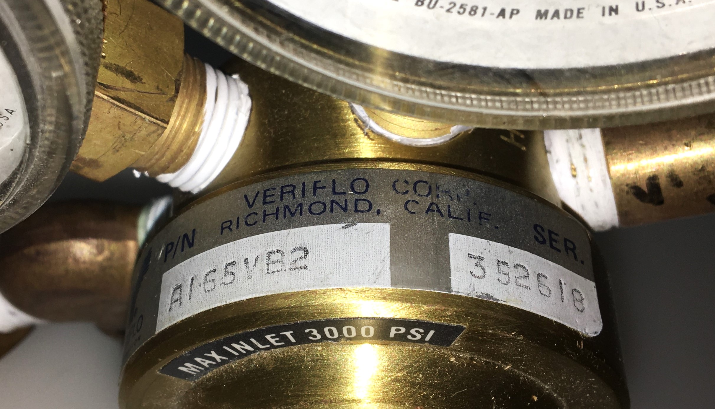 Used Veriflo AI-65VB2 Dual Stage Pressure Regulator