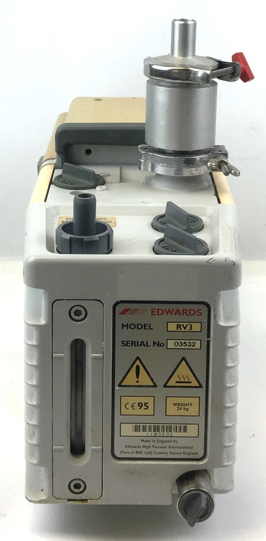 Used Edwards RV3 Rotary Vacuum Pump with Oil Trap (2.6cfm)