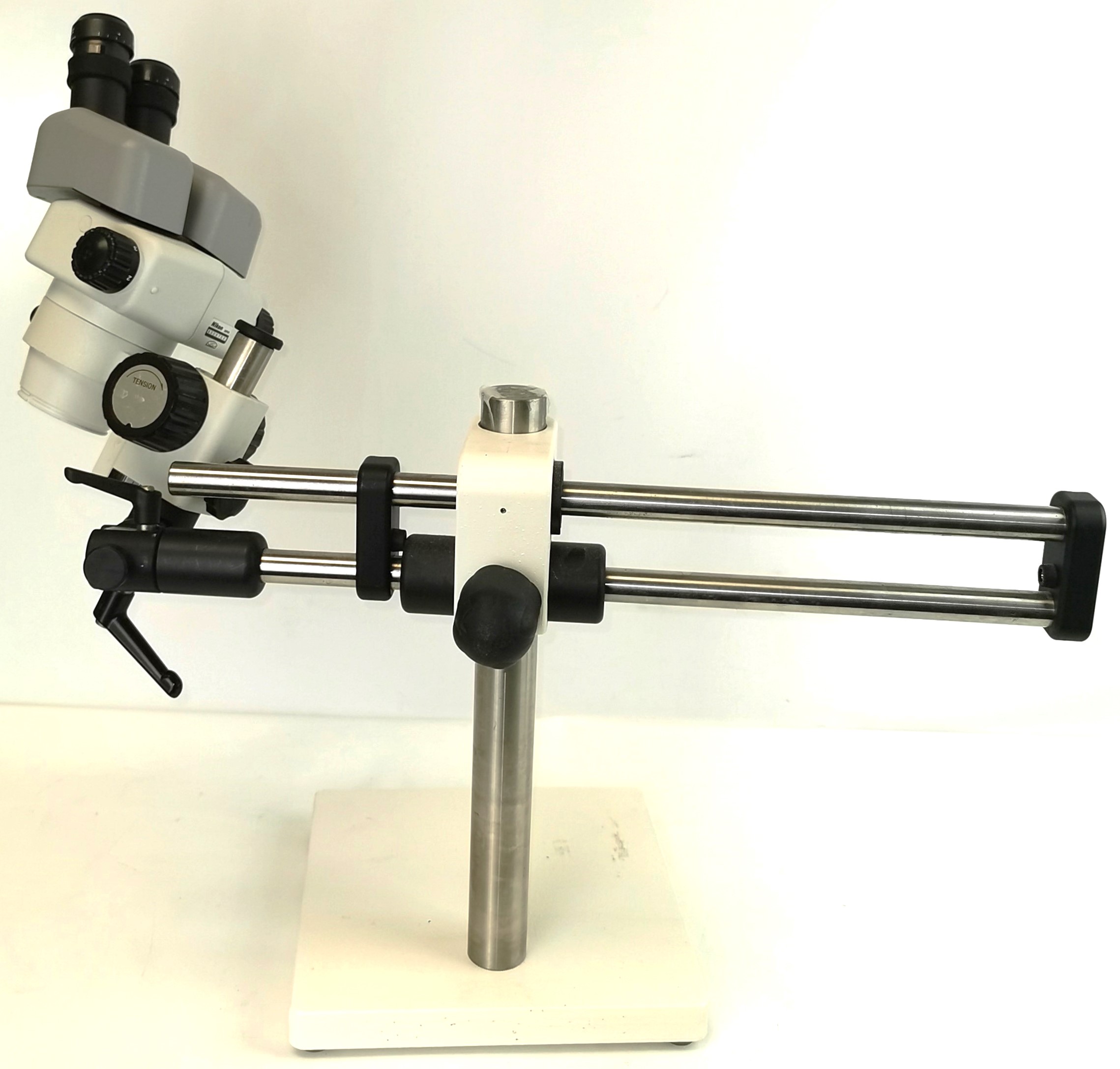 Used Nikon SMZ660 Stereo Zoom Microscope on Boom Stand