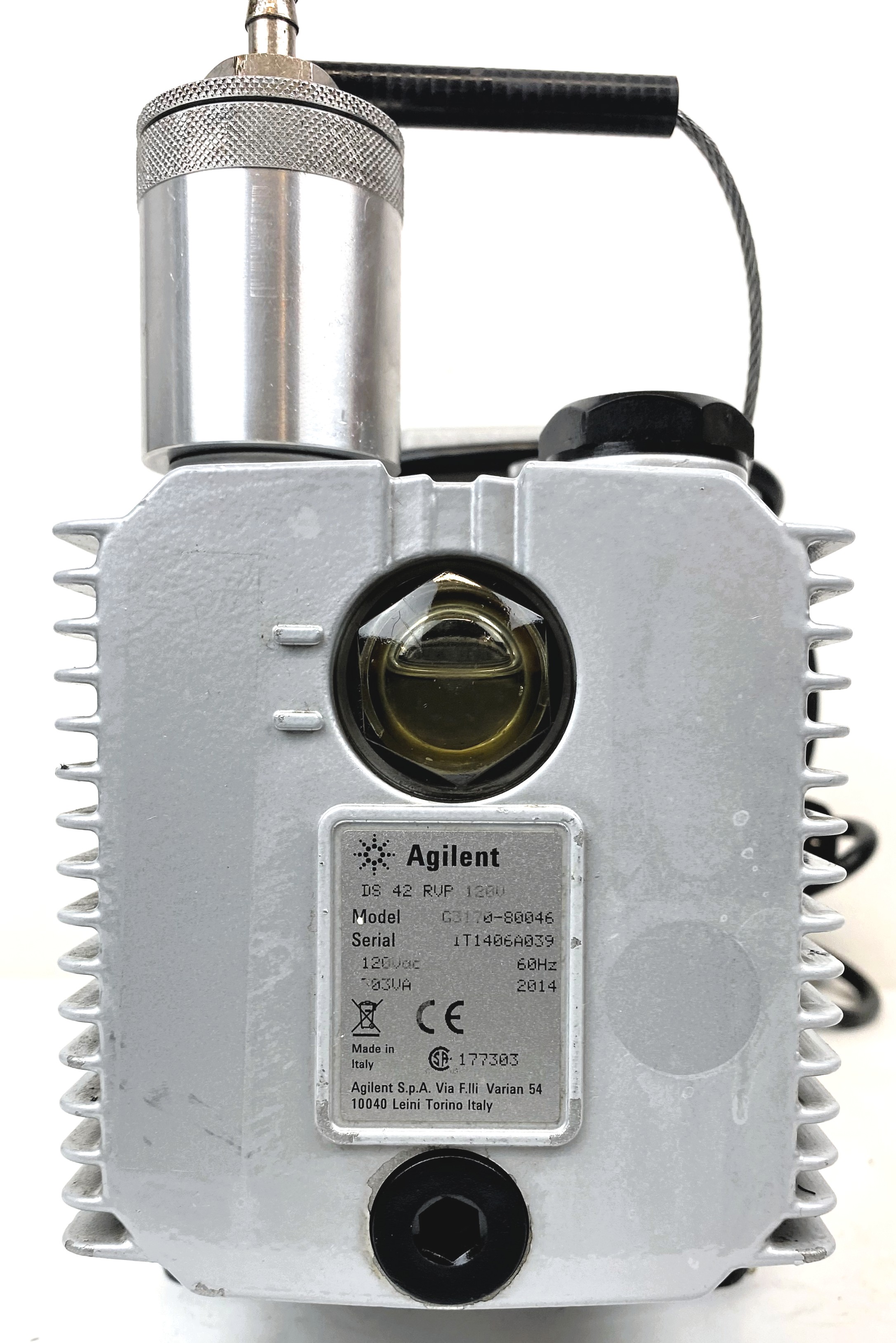 Used Agilent DS 42 Rotary Vacuum Pump with Oil Exhaust Filter (1.2cfm)
