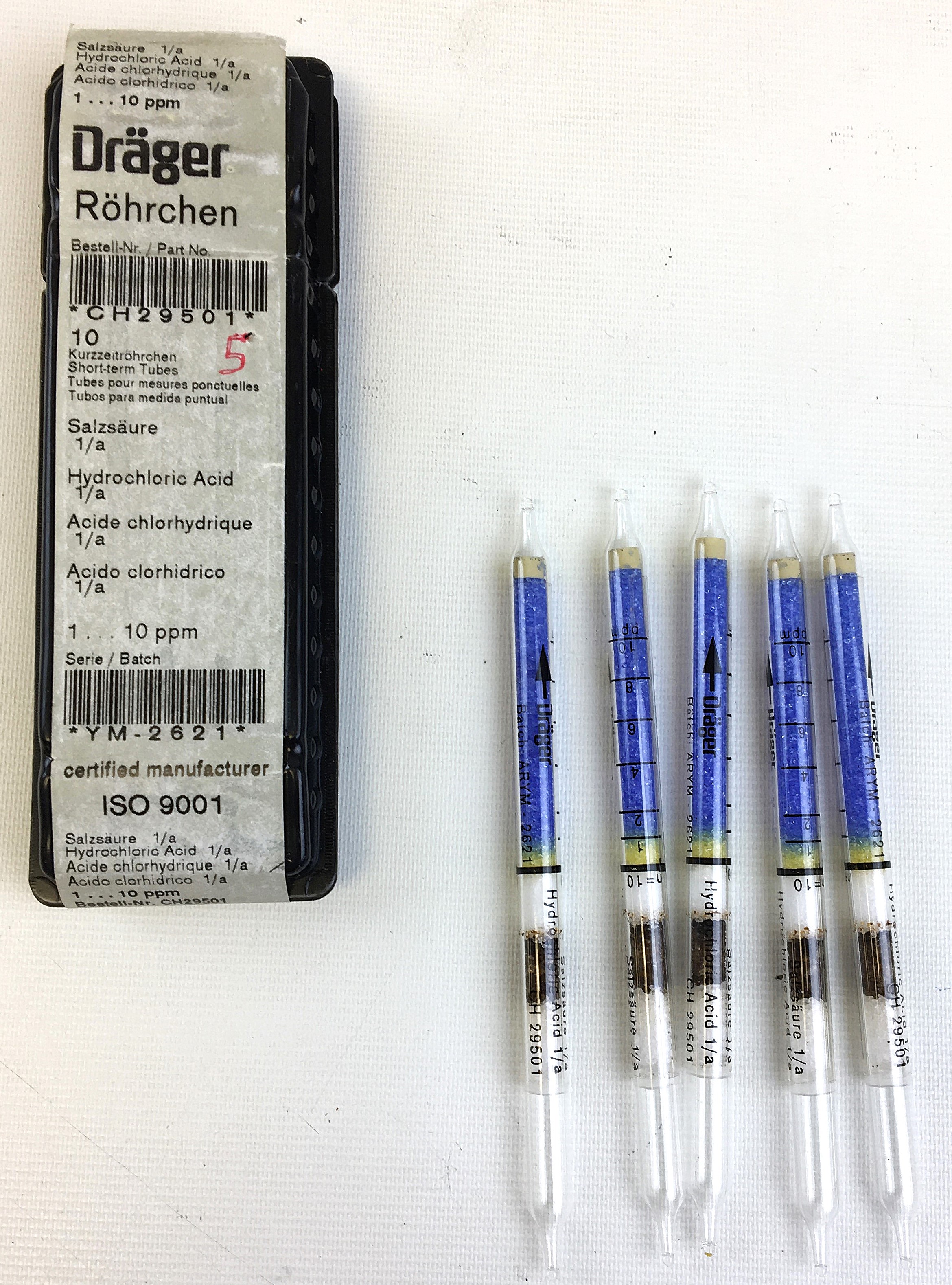 Used Drager Model 31 Multi-Gas Detector Pump with Assorted Tubes